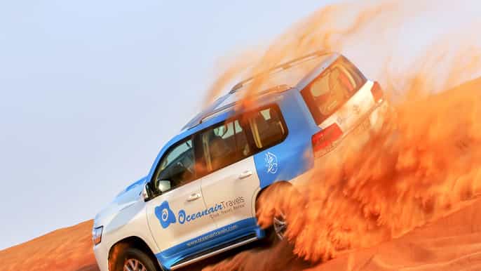 abu dhabi safari barbecue cammello e sandboarding