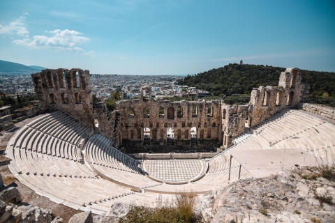 Atenas: la Acrópolis y el museo con la ciudad destaca la exploración