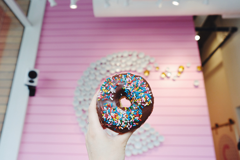 Portland: tour guiado de deliciosos donuts com degustaçõesPasseio em inglês