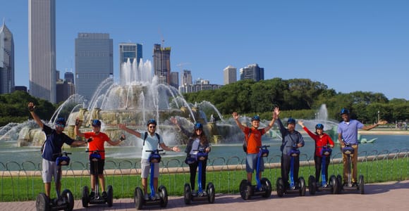Erstaunliche Segway-Tour am Seeufer von Chicago