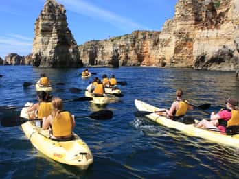 Vanuit Lagos: Algarve kust en grotten per kajak