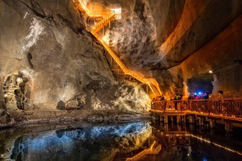 Vanuit Krakau: Wieliczka-zoutmijntour met optionele transfer