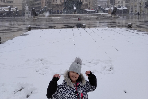 Caminhando em Skopje