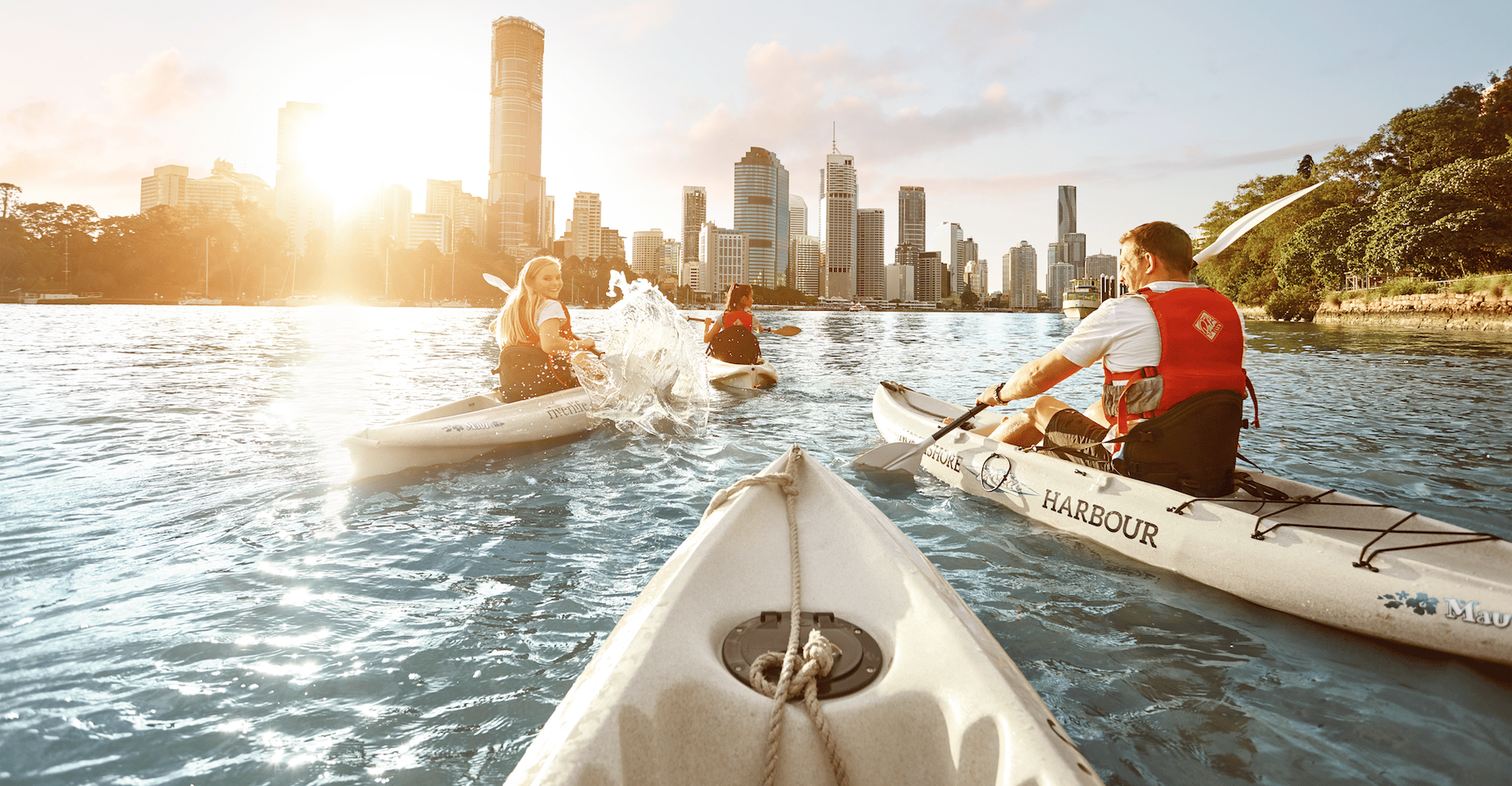 Brisbane: Geführte Kajaktour auf dem Fluss