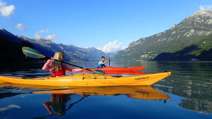 interlaken kayak tour of the turquoise lake brienz