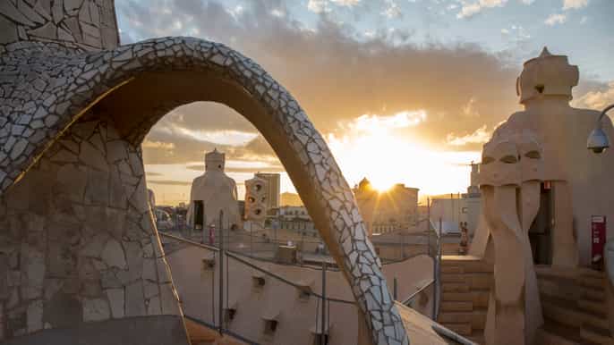 barcelone billet matinal pour une visite de la pedrera