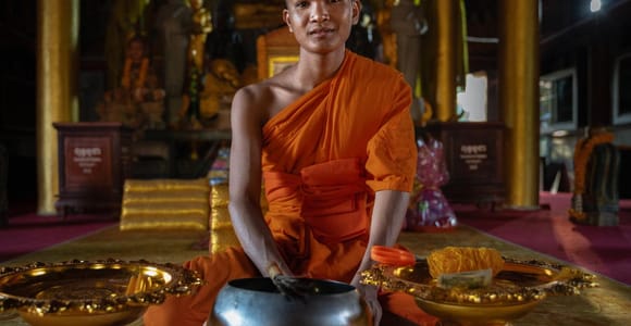 Siem Reap: Monk Blessings and Village Life Scooter Tour