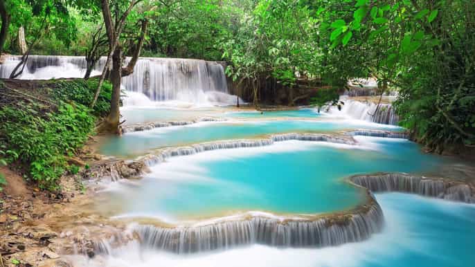 luang prabang local village kuang si falls private tour
