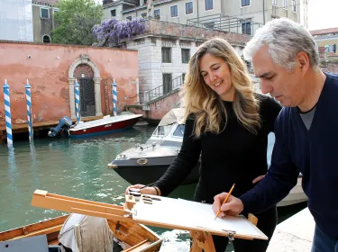 Venedig: Aquarell-Malkurs mit einem berühmten Künstler