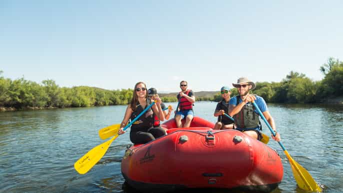 scottsdale halfday lower salt river rafting tour