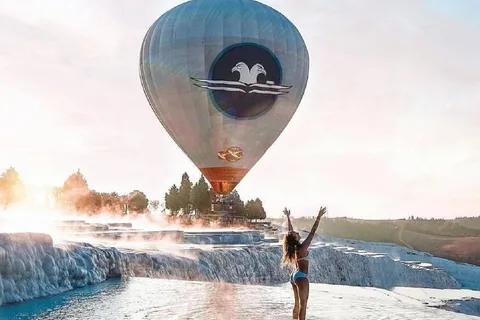 Tour in mongolfiera di Pamukkale