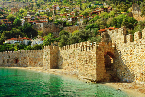 Alanya: Full-Day City Tour with Sunset Views, Beach, & Caves City Tour without Boat Trip & Cable Car