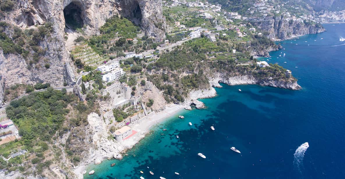 From Amalfi: Amalfi Coast 6-Hour Private Grottoes Boat Trip