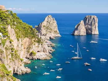 From Amalfi: Day Trip to Capri Private Boat Tour with Drinks