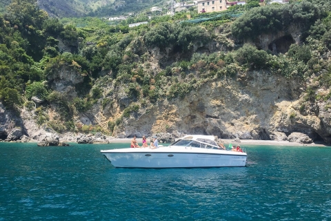 Desde Capri: tour 1 día en barco privado a Capri y PositanoCapri y Positano en lancha motora de lujo