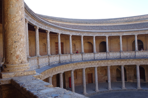 Alhambras trädgårdar: Generalife, Partal, Alcazaba och Carlos VRundtur på spanska