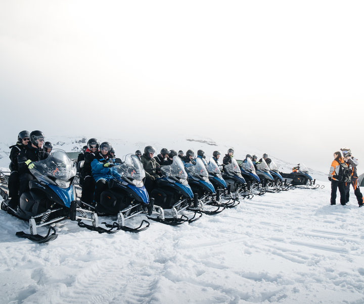 From Reykjavik: Hot Spring and Snowmobile Tour