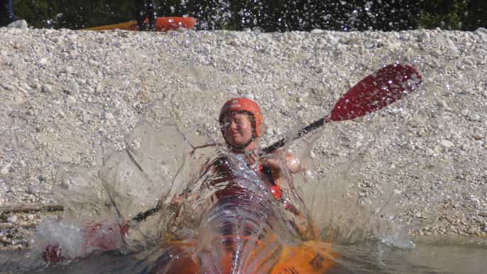 bovec whitewater kayaking on the soča river