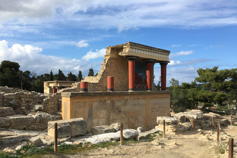 Héraklion: visite du palais et de la ville de Knossos avec visite du muséeVisite avec prise en charge au centre-ville d'Héraklion