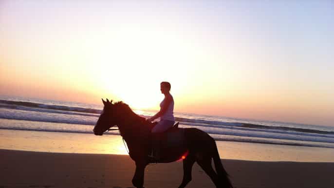agadir 2 ore al tramonto a cavallo