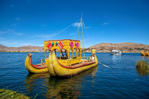 Excursion en bateau sur les îles Uros et Taquile depuis PunoJournée complète sur les îles Uros et Taquile en bateau rapide depuis Puno