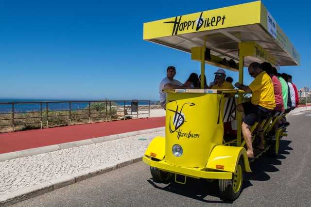 Visit Lisbon 1-Hour Beer or Sangria Bike Sightseeing Tour in Lisbon, Portugal