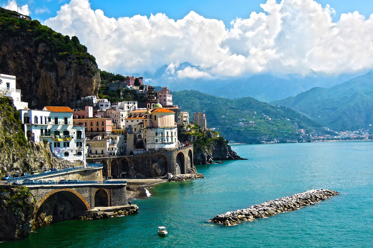 Desde Nápoles: tour privado de un día completo por la costa de Pompeya y Amalfi