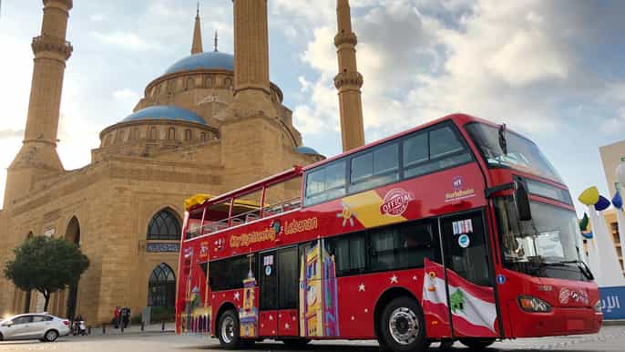 beirut city sightseeing hopon hopoff bus tour