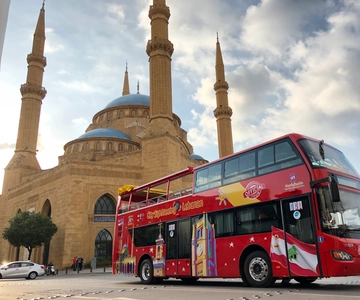 Beirut: Byrundvisning Hop på-/hop af-bustur