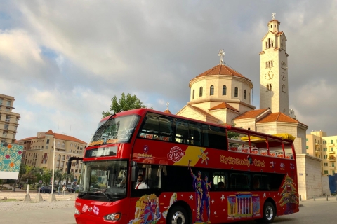 Beyrouth : visite touristique en bus à arrêts multiplesBillet Famille Beyrouth 24H