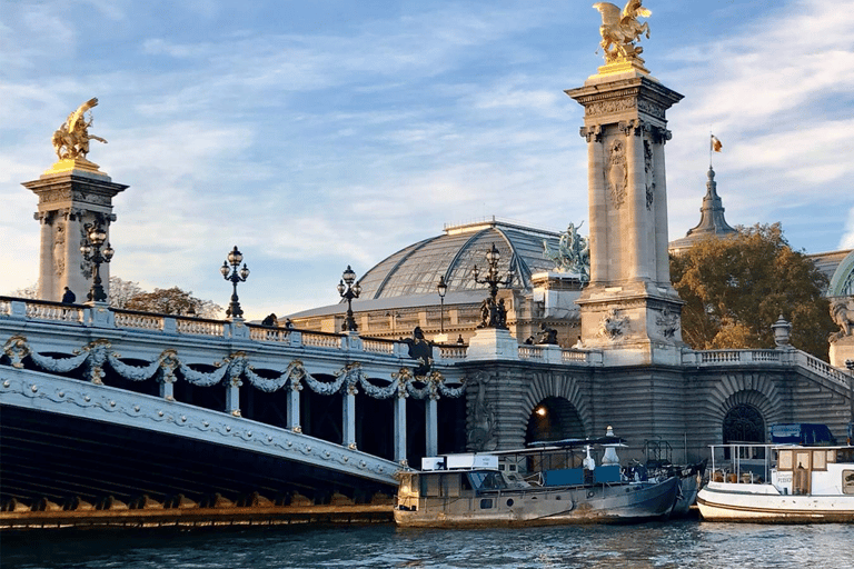 Paris: Champagne Tasting Cruise Departure from Eiffel Tower Paris: Evening Seine River Cruise with 3 Wine Tastings