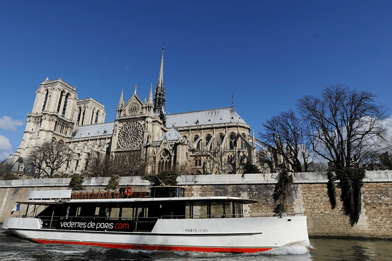 Paris: Champagne Tasting Cruise Departure from Eiffel Tower Paris: Evening Seine River Cruise with 3 Wine Tastings