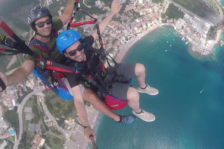 Budva or Petrovac: Paragliding Experience Paragliding Montenegro The Best Experience