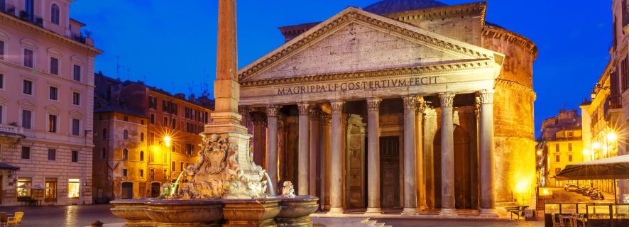 Rome by Night: Private Driving Tour with Dinner