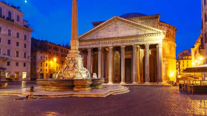 rome by night private driving tour with dinner
