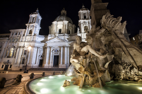 Rom bei Nacht: Private Fahrradtour mit Abendessen