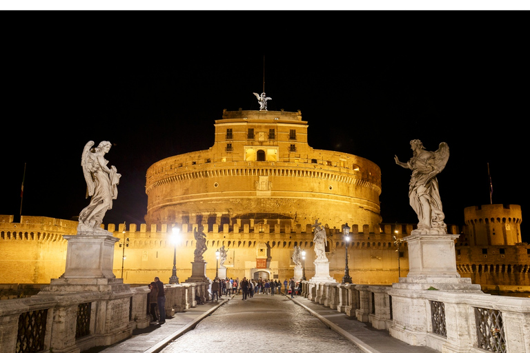 Rom bei Nacht: Private Fahrradtour mit Abendessen