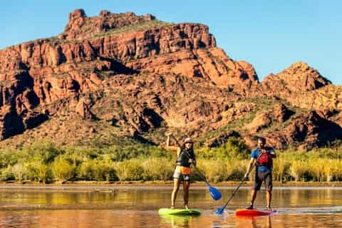 phoenix scottsdale saguaro lake stand up paddleboard tour