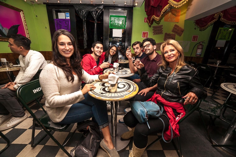 Mexico City: Visite culinaire nocturne Tacos & MezcalMexico: Visite nocturne en espagnol avec Tacos et Mezcal