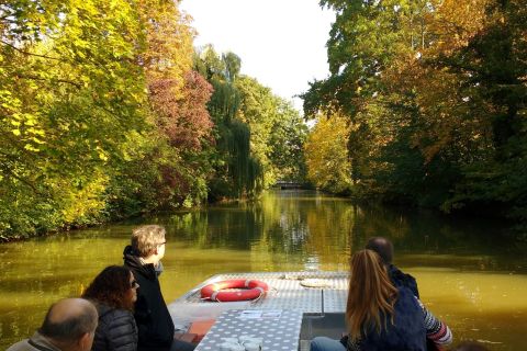 Leipzig: City History Canal Sightseeing Tour op een motorboot