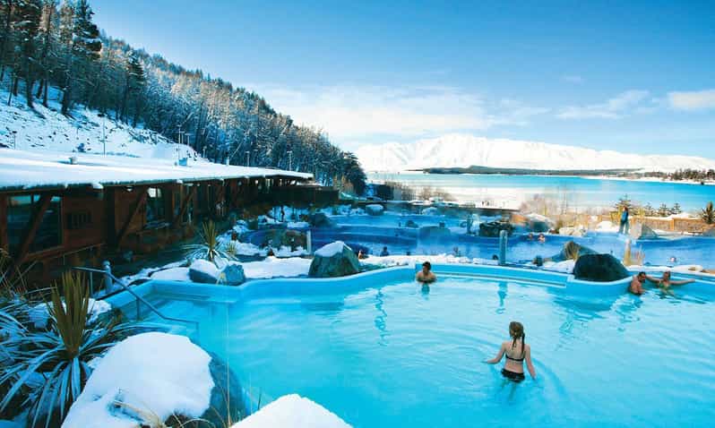 Jezioro Tekapo: jednodniowy bilet na wielokrotny wstęp do gorących basenów