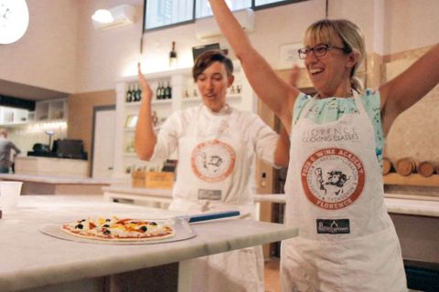 Lekcja przygotowywania pizzy i gelato we Florencji