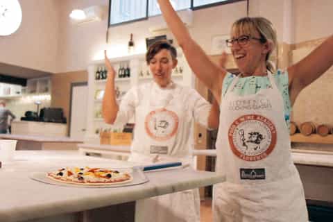 Pizza & Gelato Preparation Class in Florence