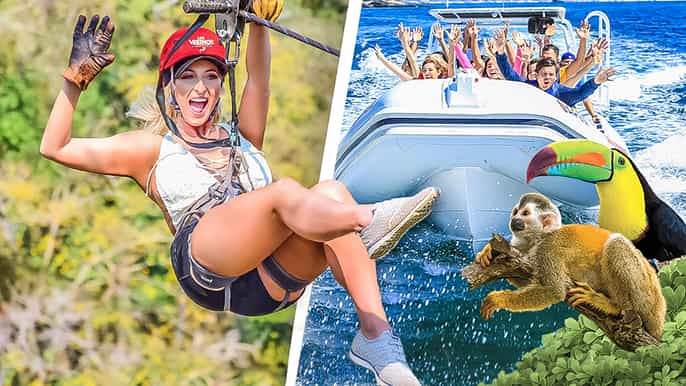 puerto vallarta zip lines river fun with transport