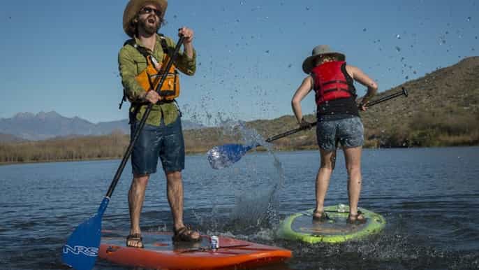 phoenix lake kayaking paddle boarding tour