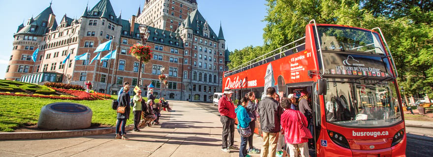 Quebec City: Tour in autobus Hop-on Hop-off a due piani