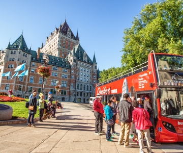 Quebec City: Hop-On/Hop-Off-Bustour mit offenem Doppeldecker