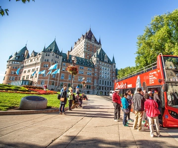 Quebec Stad: Hop-on Hop-off Open-Top dubbeldekker bustour