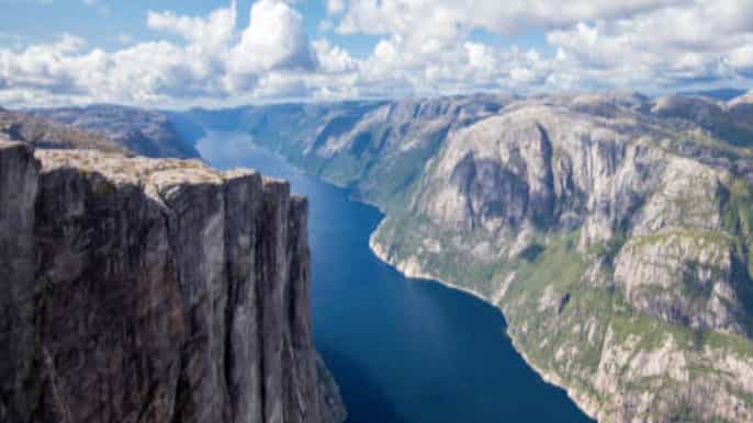 stavanger waterfalls rocks and caves cruise