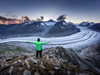 Glaciar Aletsch: Ticket de entrada de ida y vuelta en teleférico a Eggishorn